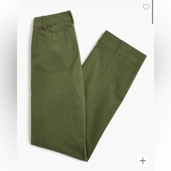 J. Crew High-rise patch-pocket wide-leg pant - Picture 4 of 6